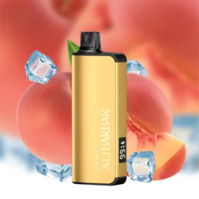 ALIBARBAR INGOT 9000 Puffs Peach Ice Gold Vape