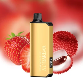 ALIBARBAR INGOT 9000 Puffs Strawberry Lychee Gold Vape