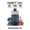 IGET ONE Vape 12000 PUFFS MIXED BERRIES ICE