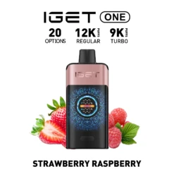 IGET ONE Vape 12000 Puffs Strawberry Raspberry disposable vape